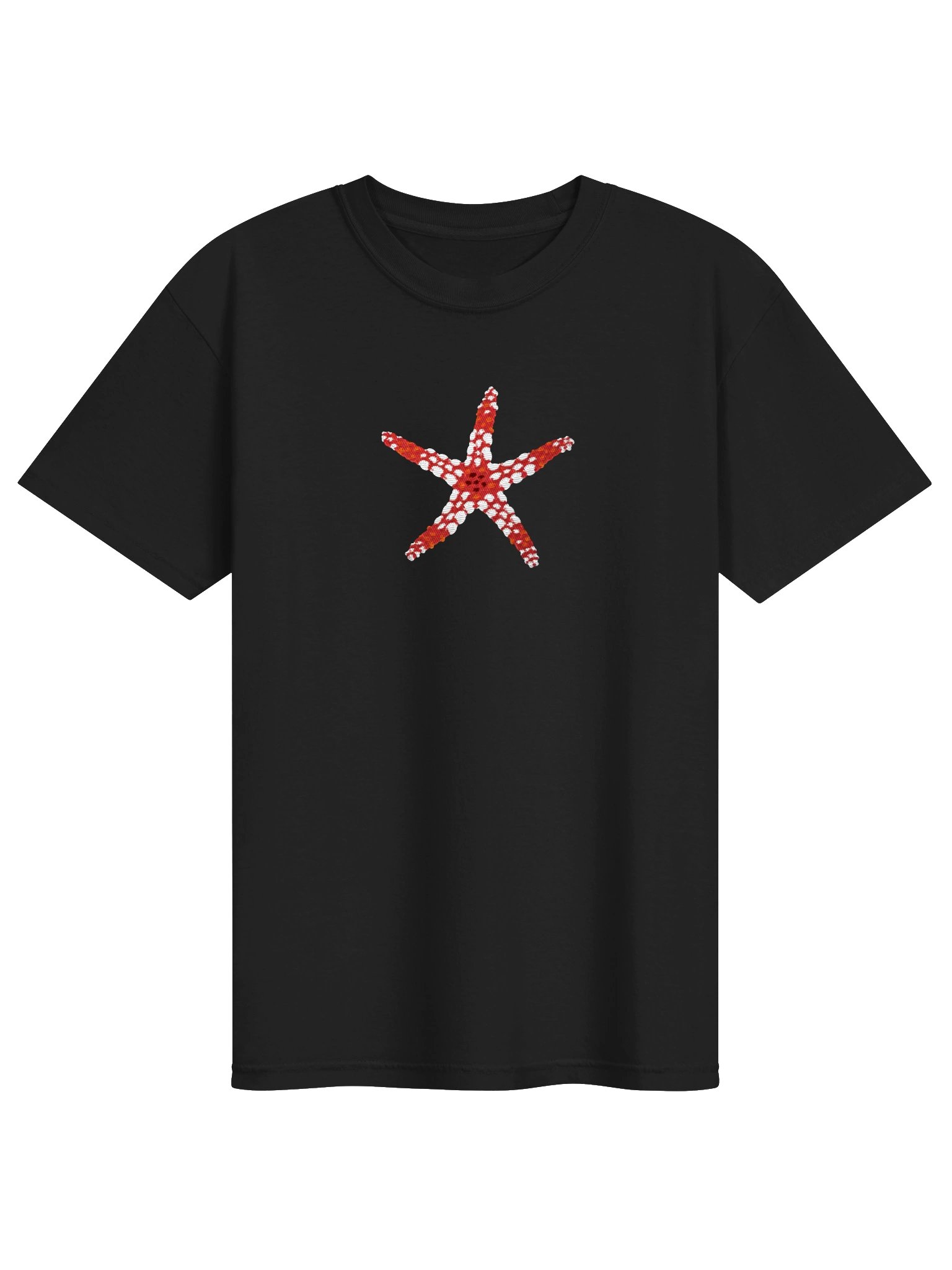 Fromia Sea Star Embroidered Shirt | Red Reef Starfish Marine Life Tee | Ocean Lover Apparel product image (5)
