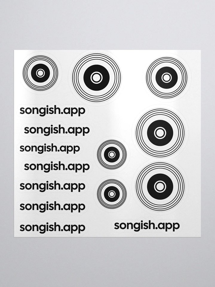THE SONGISH STICKER SHEET v1 product image (1)