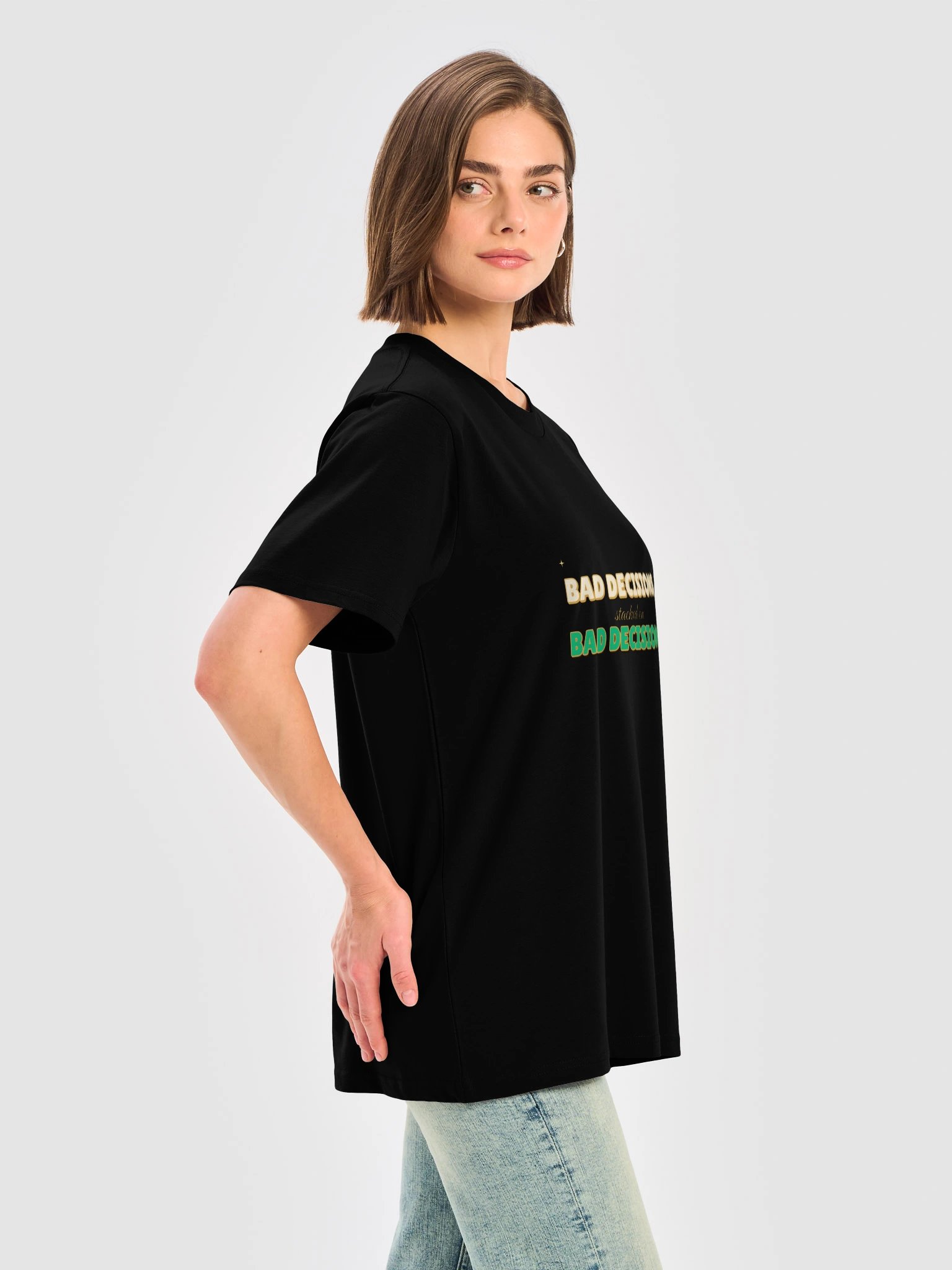 Bad Decisions Stacked Tee product image (6)