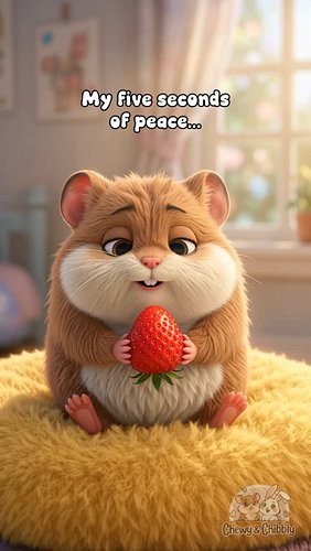 Five seconds was clearly an ambitious goal anyway... cheeks always take priority over snacks 🍓🥺

Tag the person who never let...