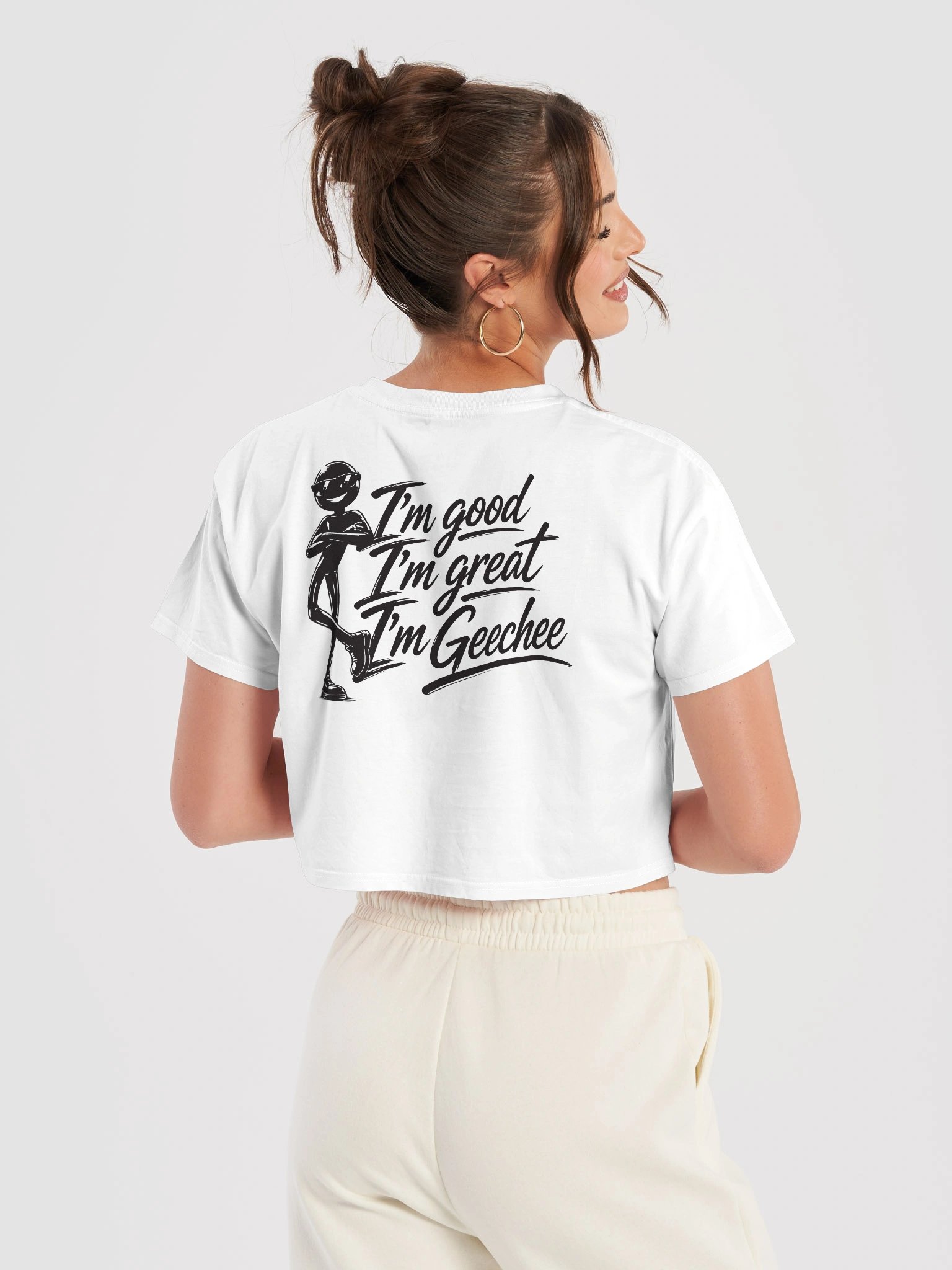 Triple G Script Logo Crop Top product image (36)