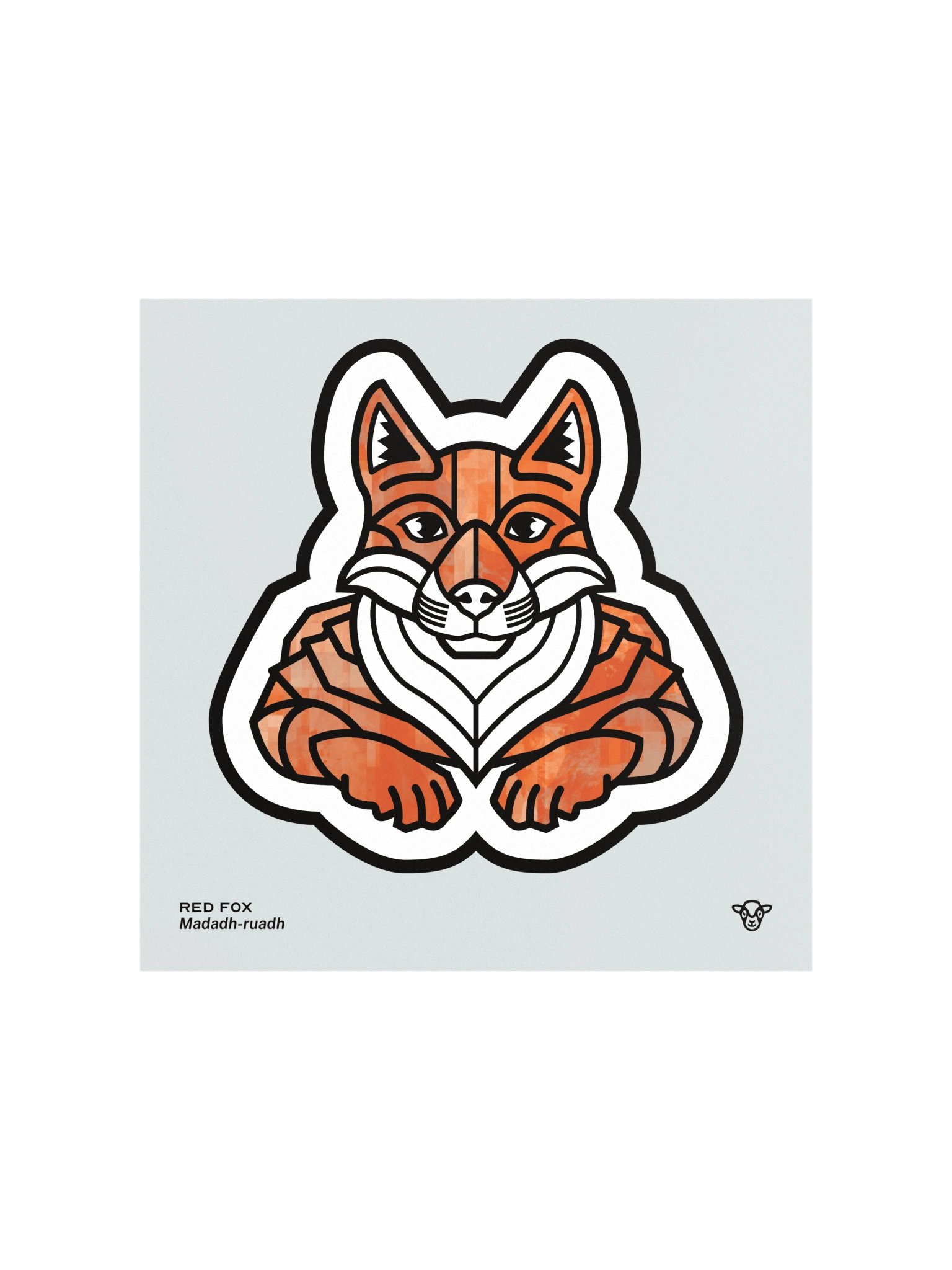 Red Fox Matte Square Print product image (1)