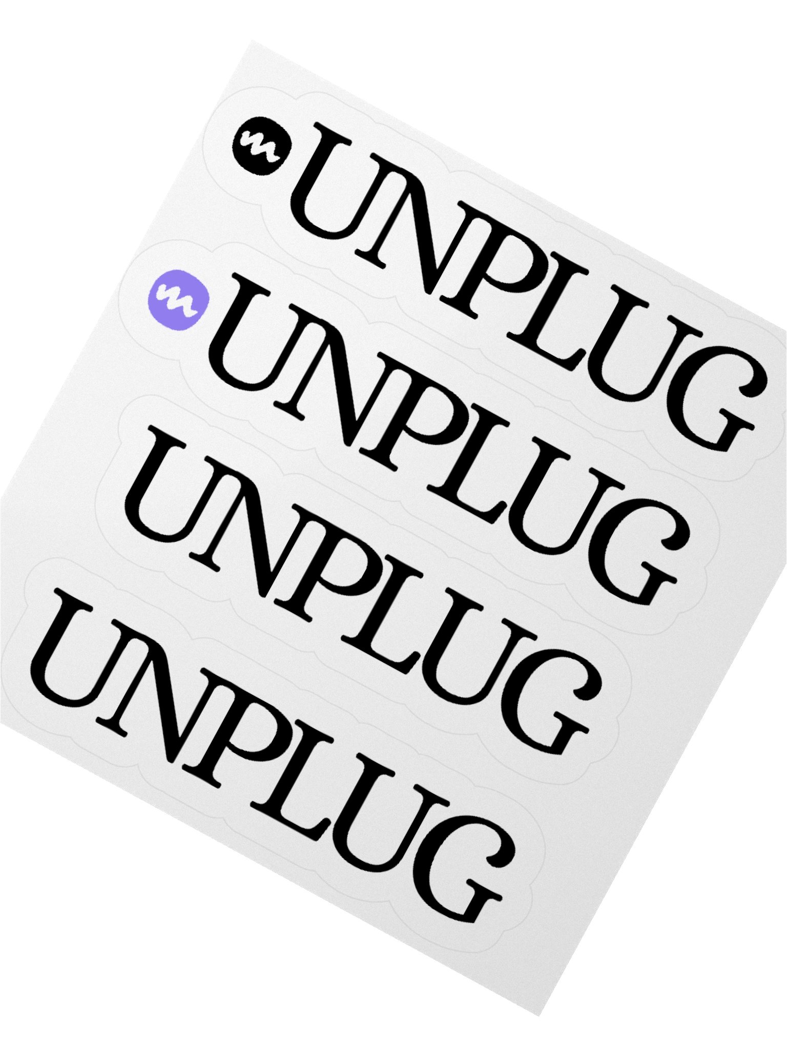 Unplug Sticker Set product image (3)