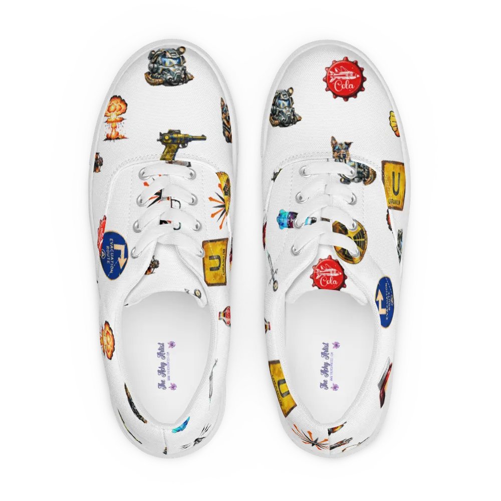 Apocalyptic Icons Canvas Shoes #fallout product image (1)