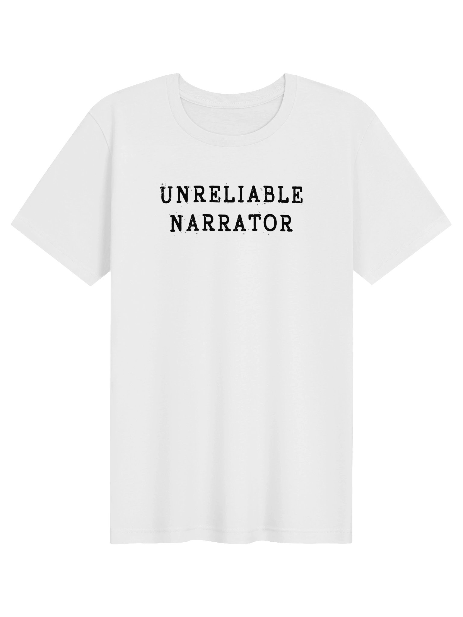 Unreliable Narrator White T-Shirt product image (1)