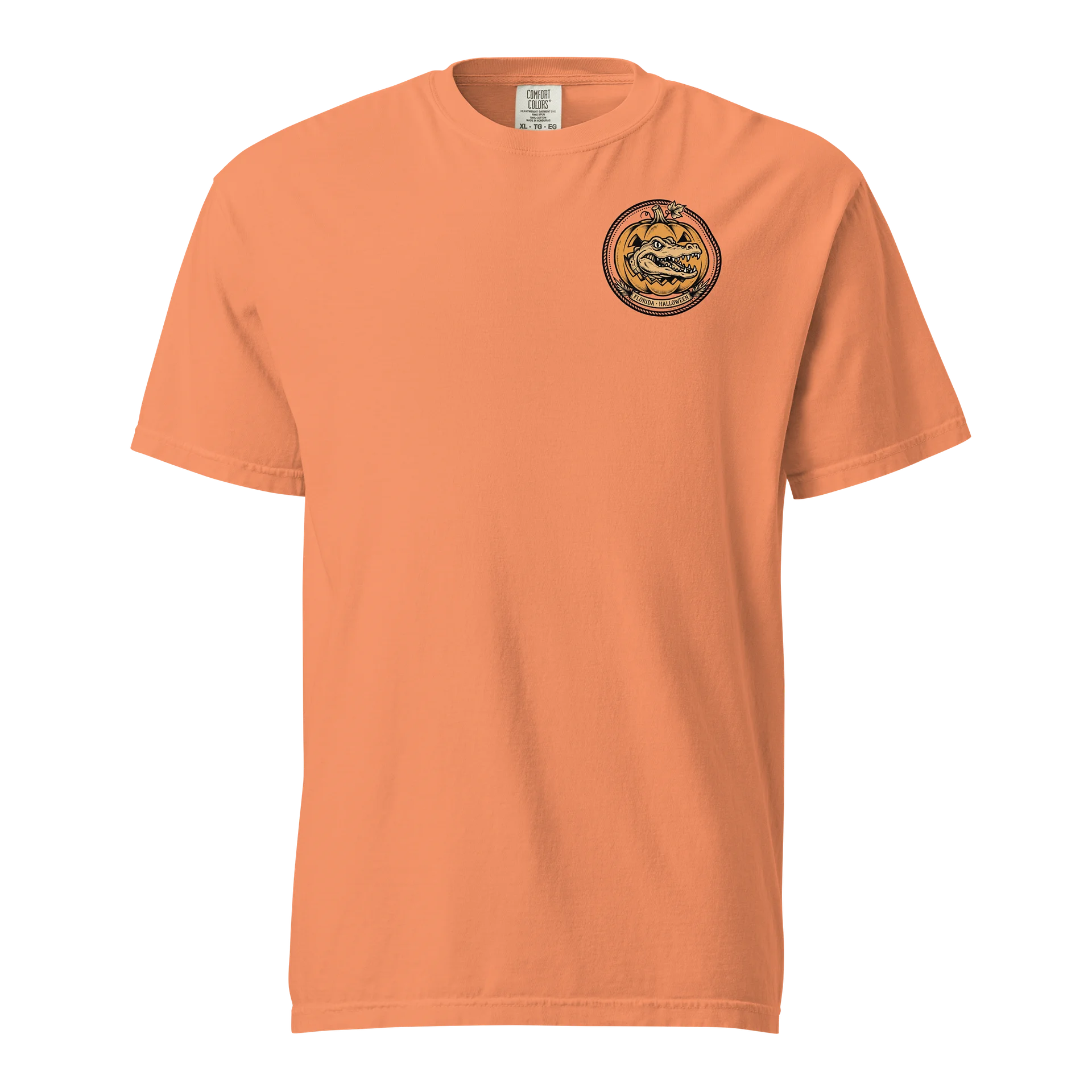 Florida Halloween Alligator Pumpkin Emblem Tee product image (1)