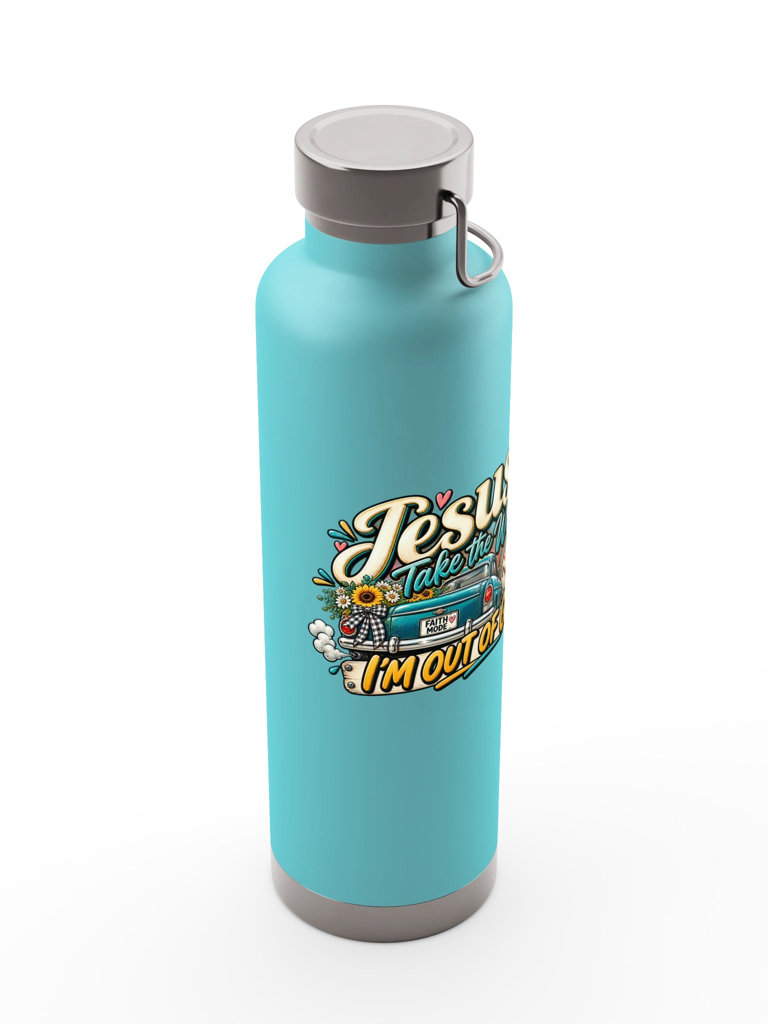Jesus Take the Wheel I'm Out of Gas Water Bottle product image (6)