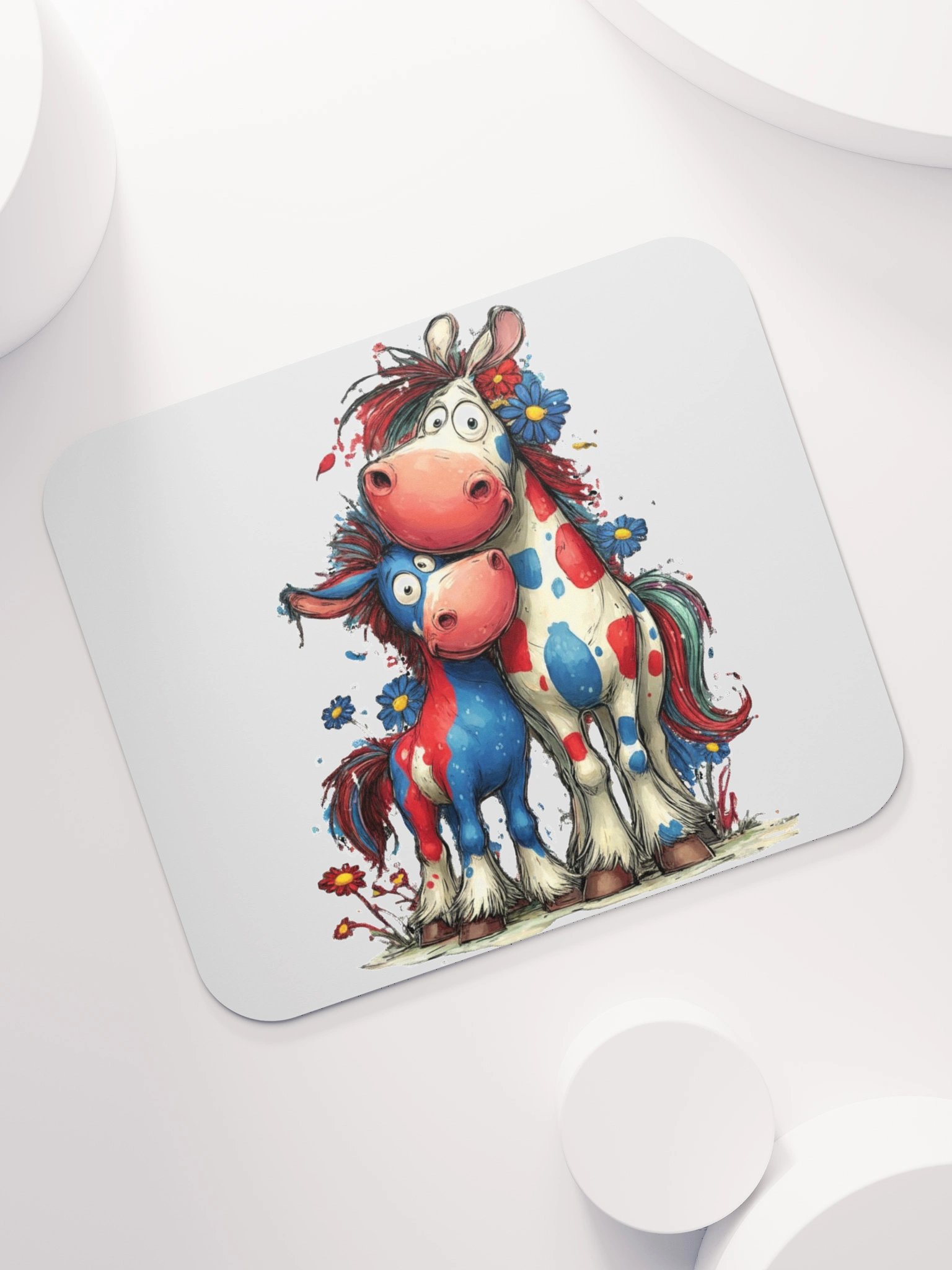 Whimsical Horse Family Mouse Pad product image (7)