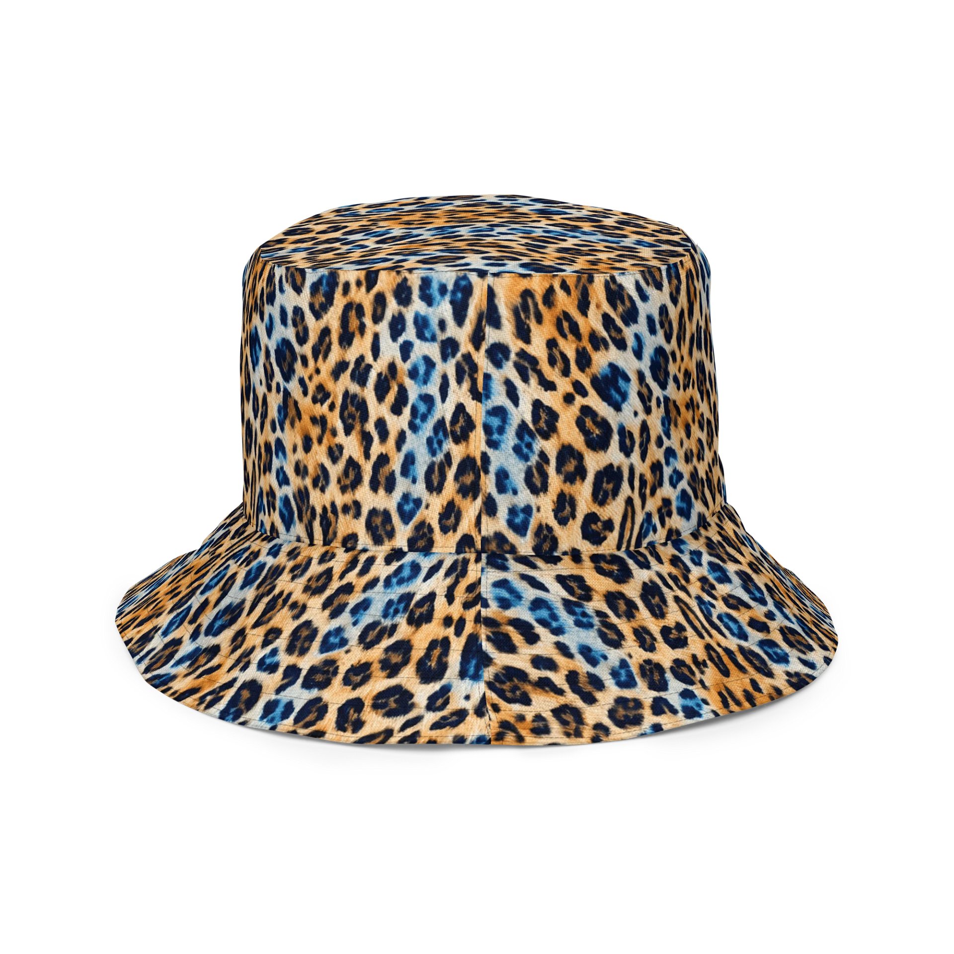 Blue Brown Leopard Hat product image (6)