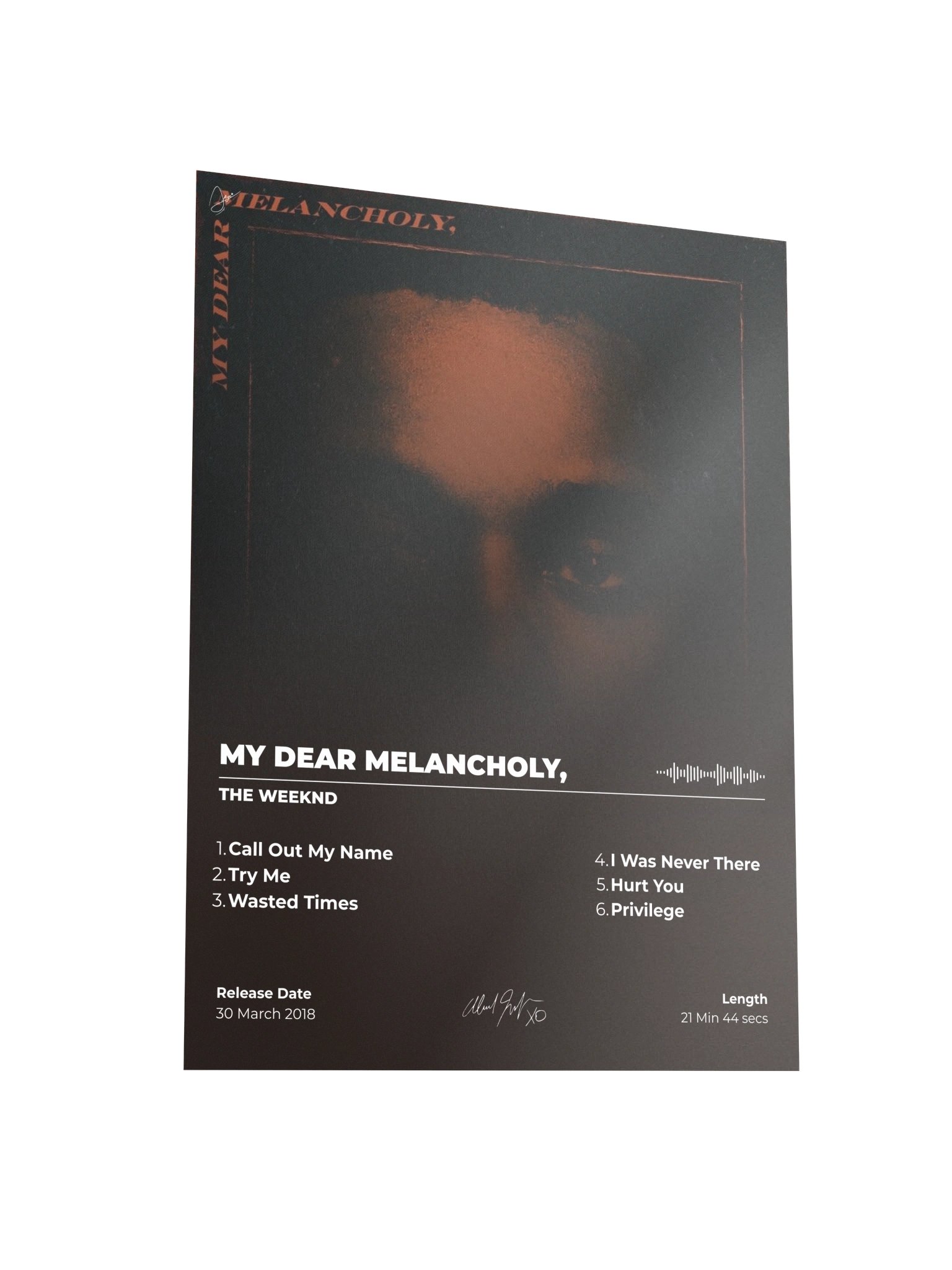 My Dear Melancholy Album Poster product image (6)