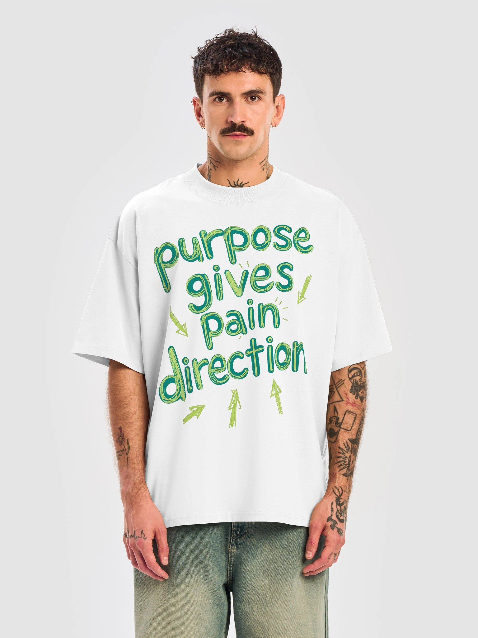 Purpose gives pain direction tee product image (9)
