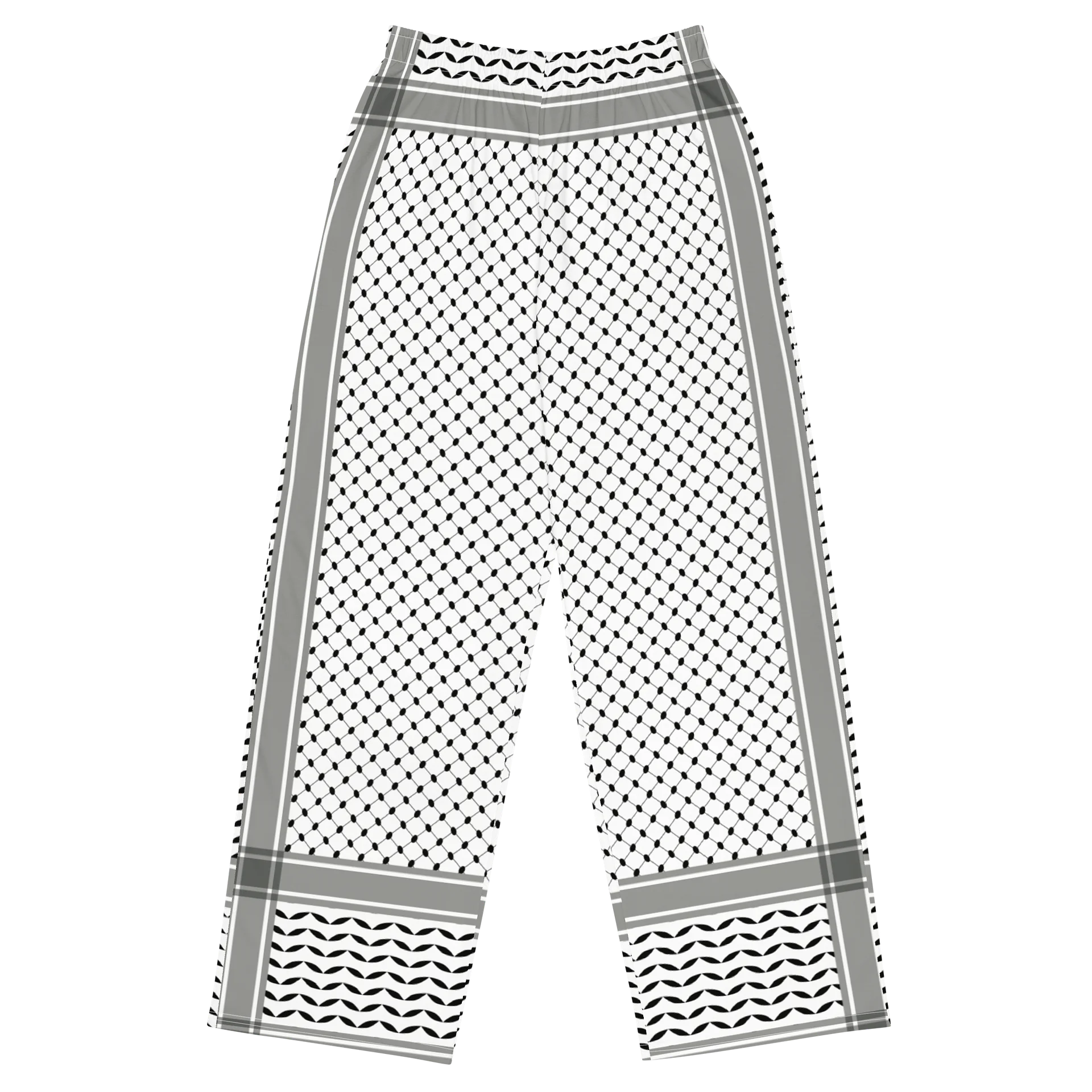Keffiyeh Wide Leg Unisex Pants product image (1)