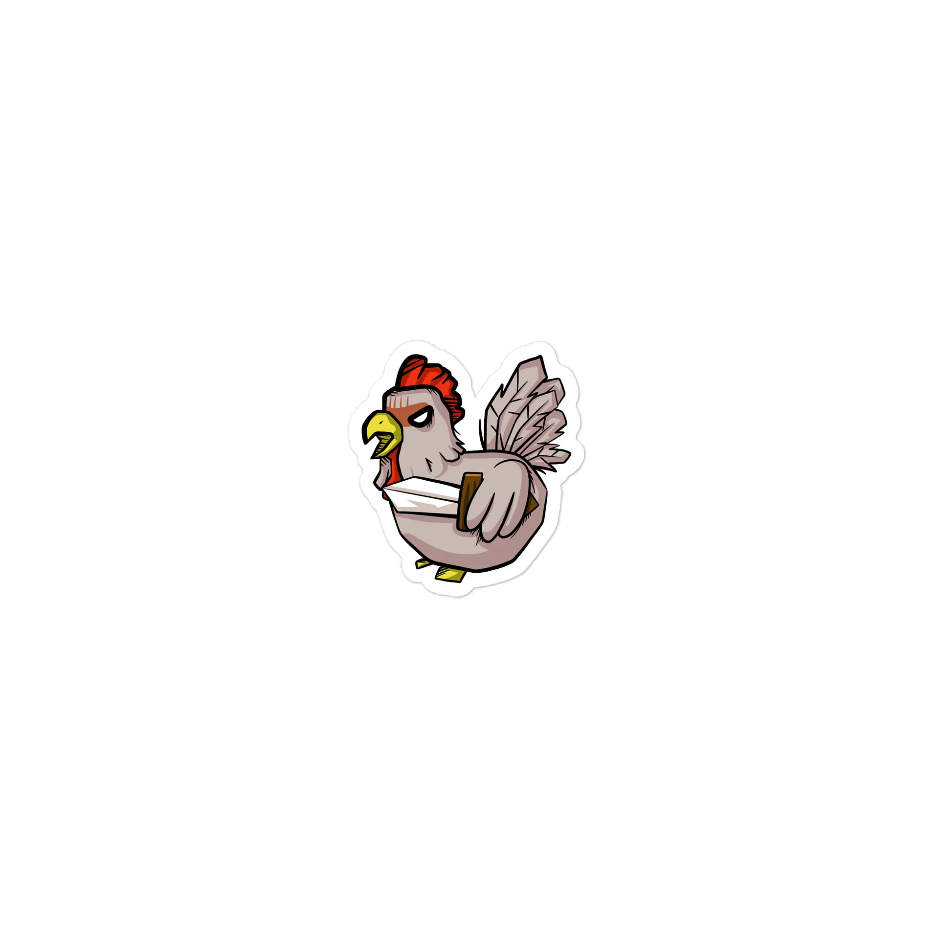 Determined Chicken Die-Cut Stickers product image (1)