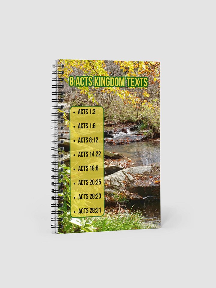 8 Acts Kingdom Texts Spiral Notebook product image (1)