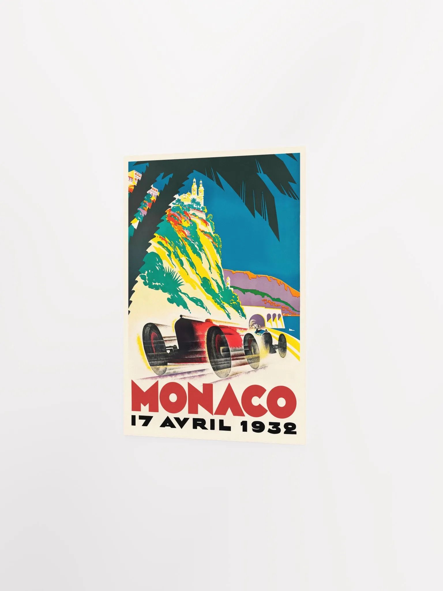 Monaco Vintage F1 Grand Prix, 1932 poster — Vintage Formula 1 poster, Monaco Grand Prix poster, retro travel poster product image (7)