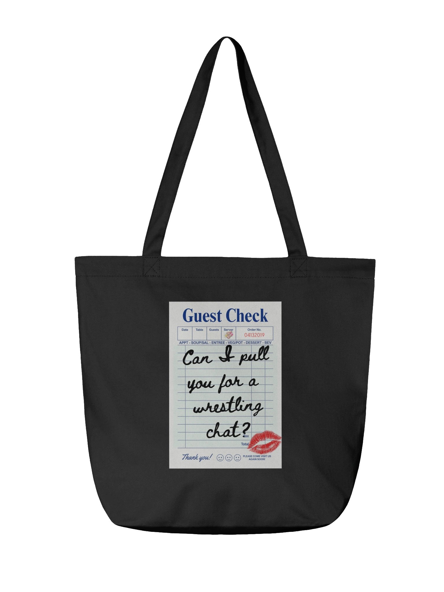 Can I Pull You For A Wrestling Chat? Black Tote Bag product image (2)