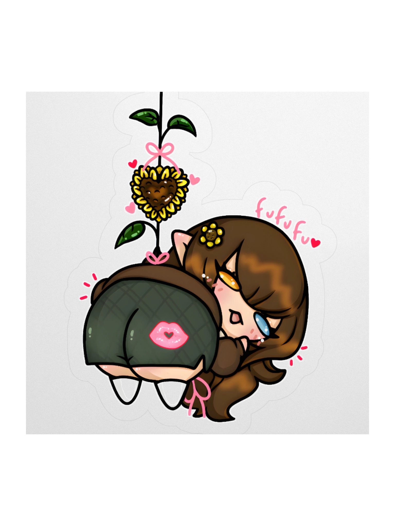 Whimsical Sunflower Kiss Cut Stickers product image (1)