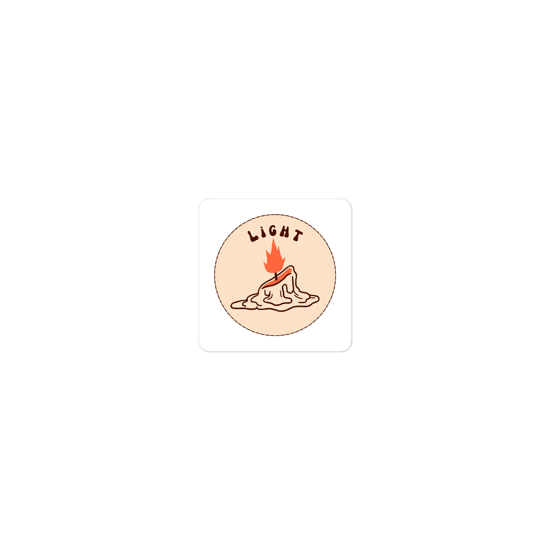 LIGHT Flame Die-Cut Sticker product image (1)