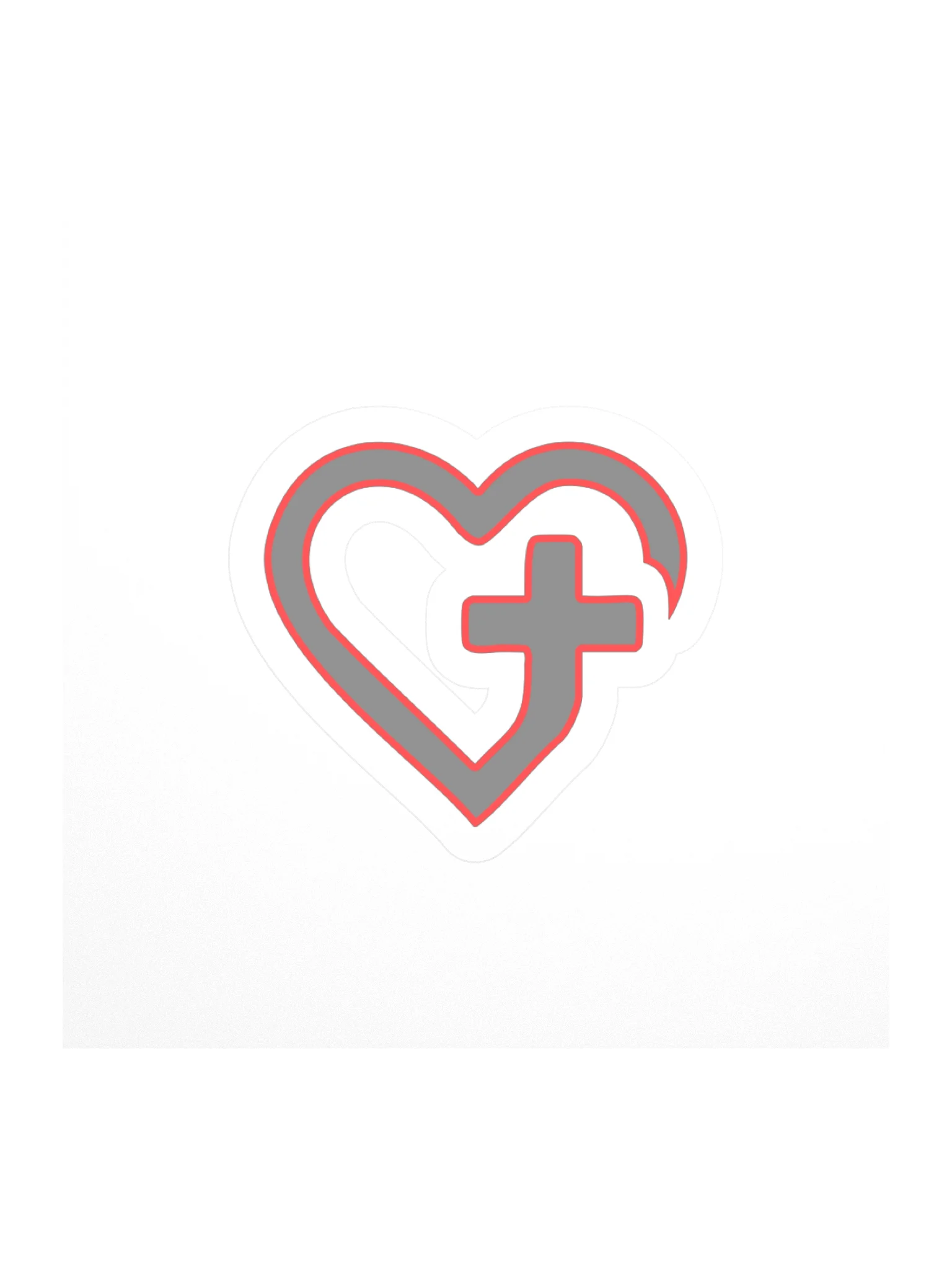 Cross In Heart sticker product image (4)