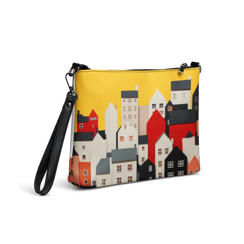 'No Nos Avergonzamos de las Buenas Noticias' Whimsical Village All-Over Print Crossbody Bag product image (9)