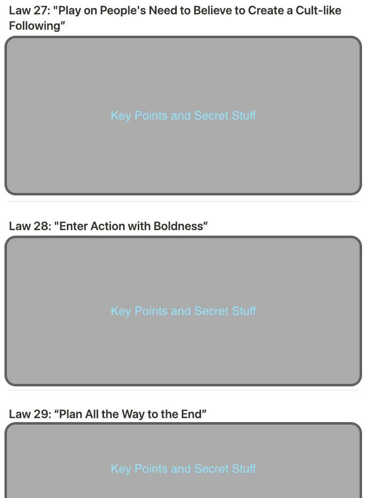 48 Laws of Power: Key Points (All 48 Laws) product image (2)