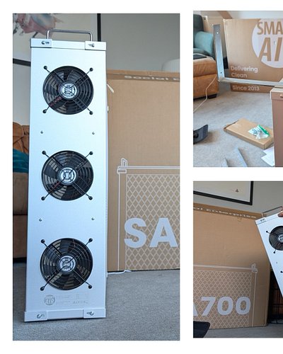 Getting ready to start testing the new SA700 from Smart Air - - the 11th PC fan-powered air purifier we’re adding to our coll...