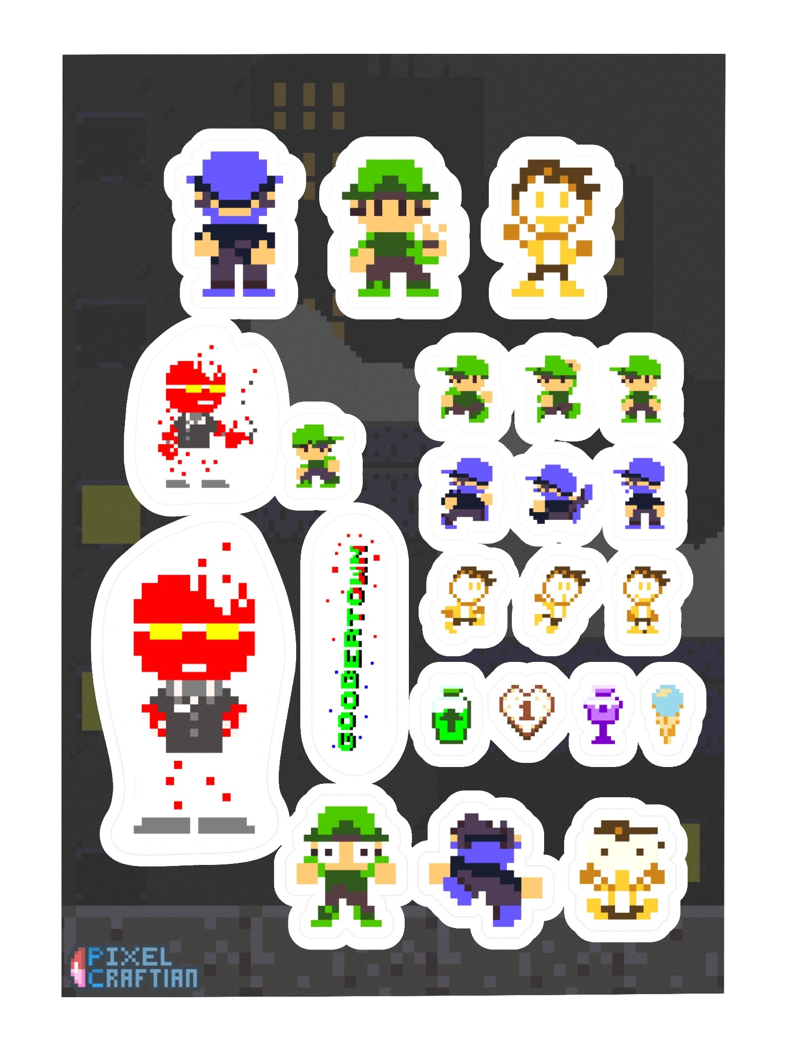 GOOBERTOWN Classic Sticker Sheet product image (3)