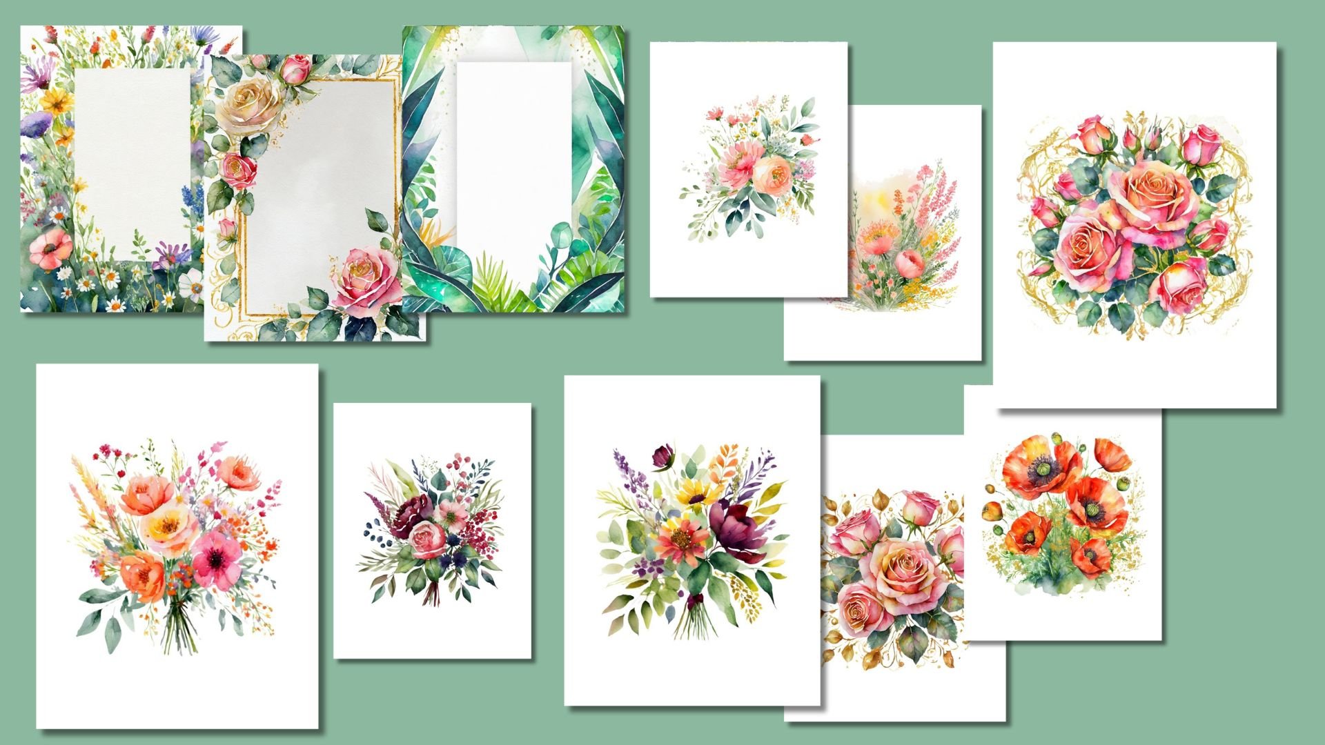 Zazzle Resources - 100 Floral Graphics Commercial Use and Design Guide product image (8)