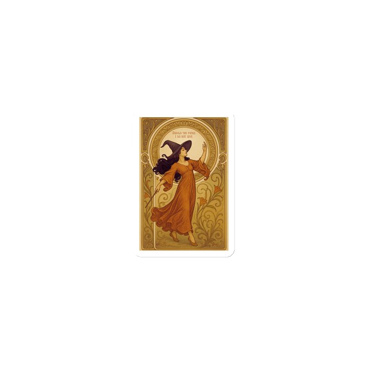 Vintage Witch Magnet- Behold The Fucks I Do Not Give product image (1)