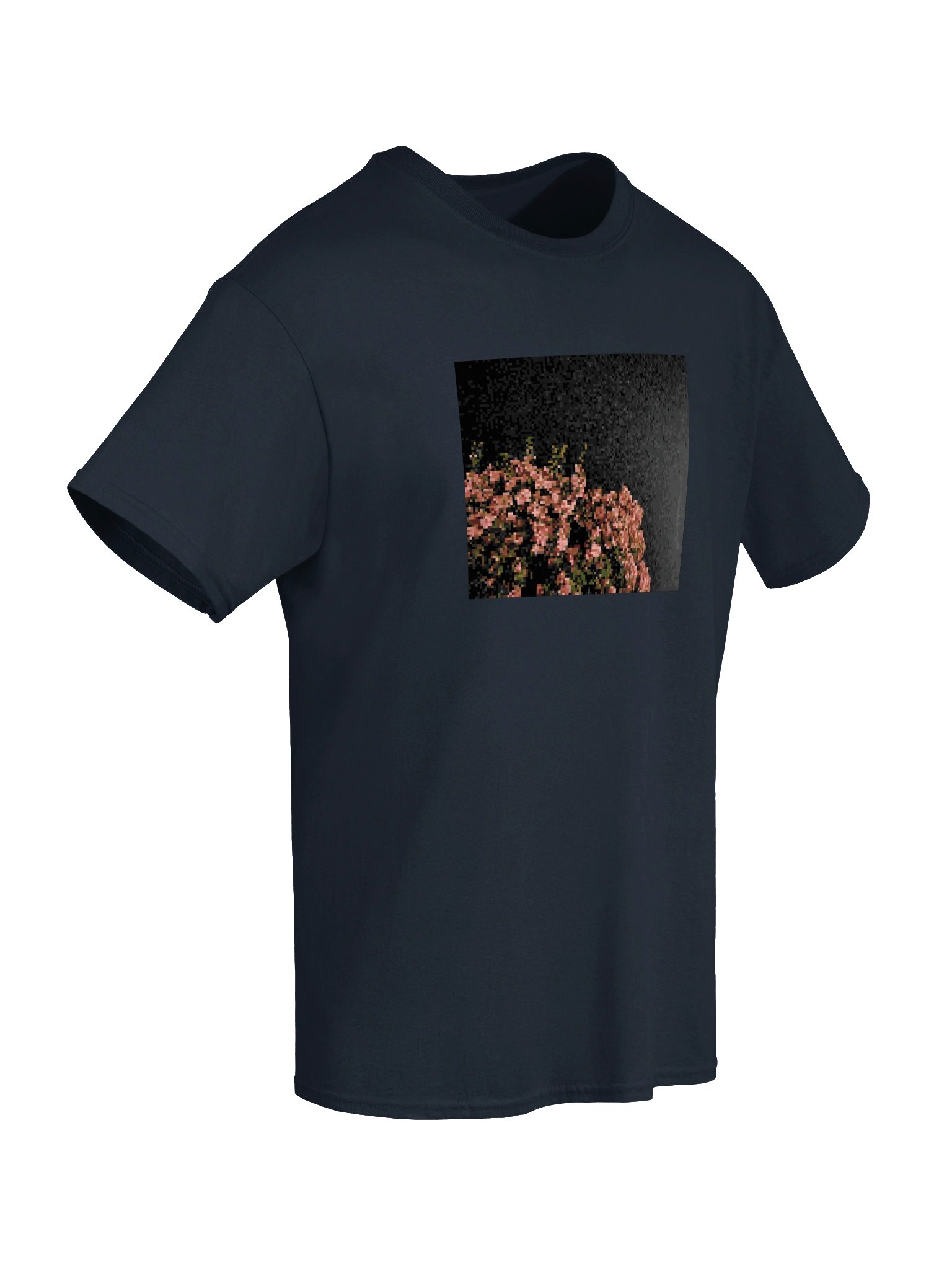 pixel flowering night graphic tee product image (6)