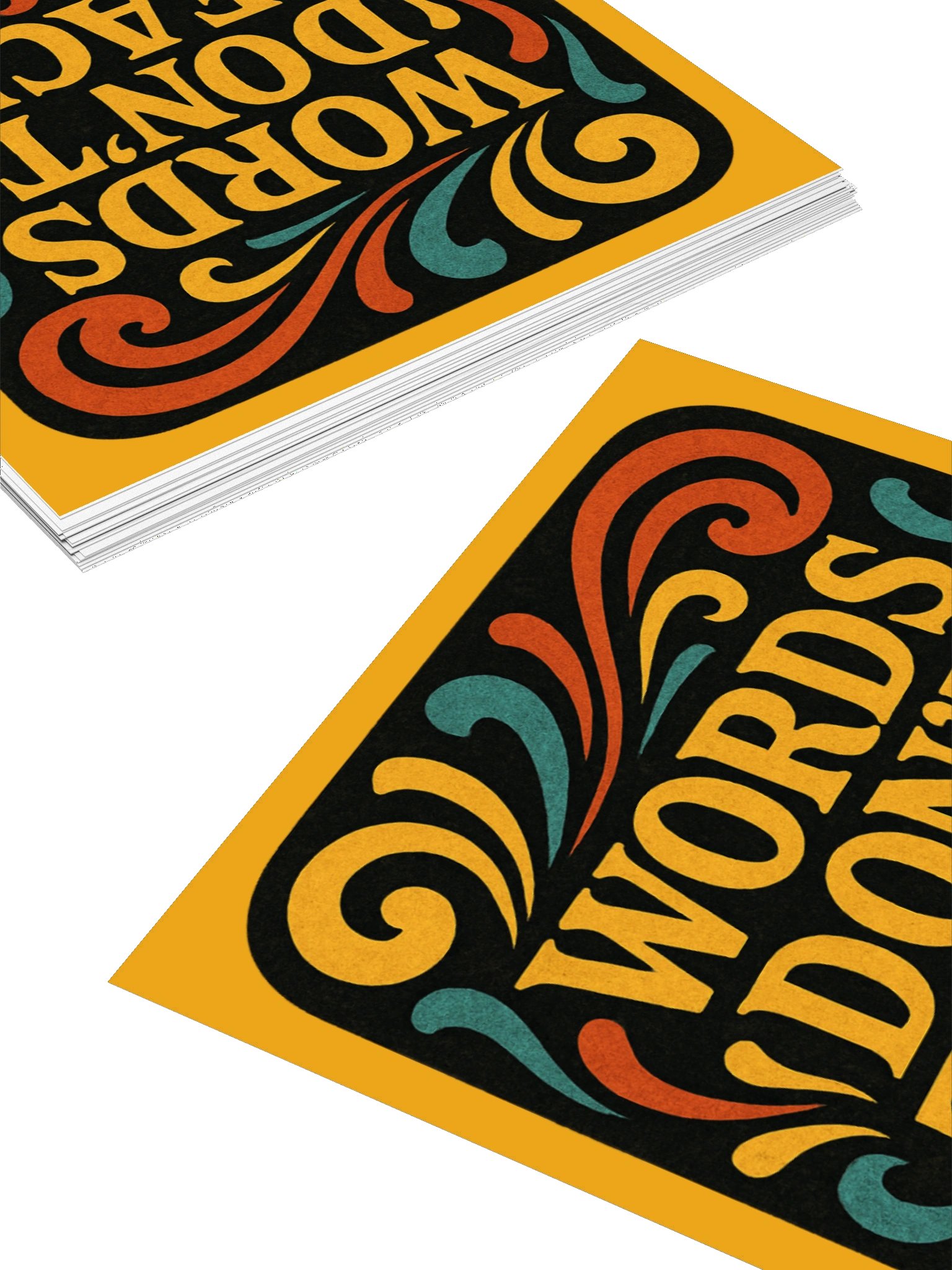 Words Don't Teach - Sticker product image (4)