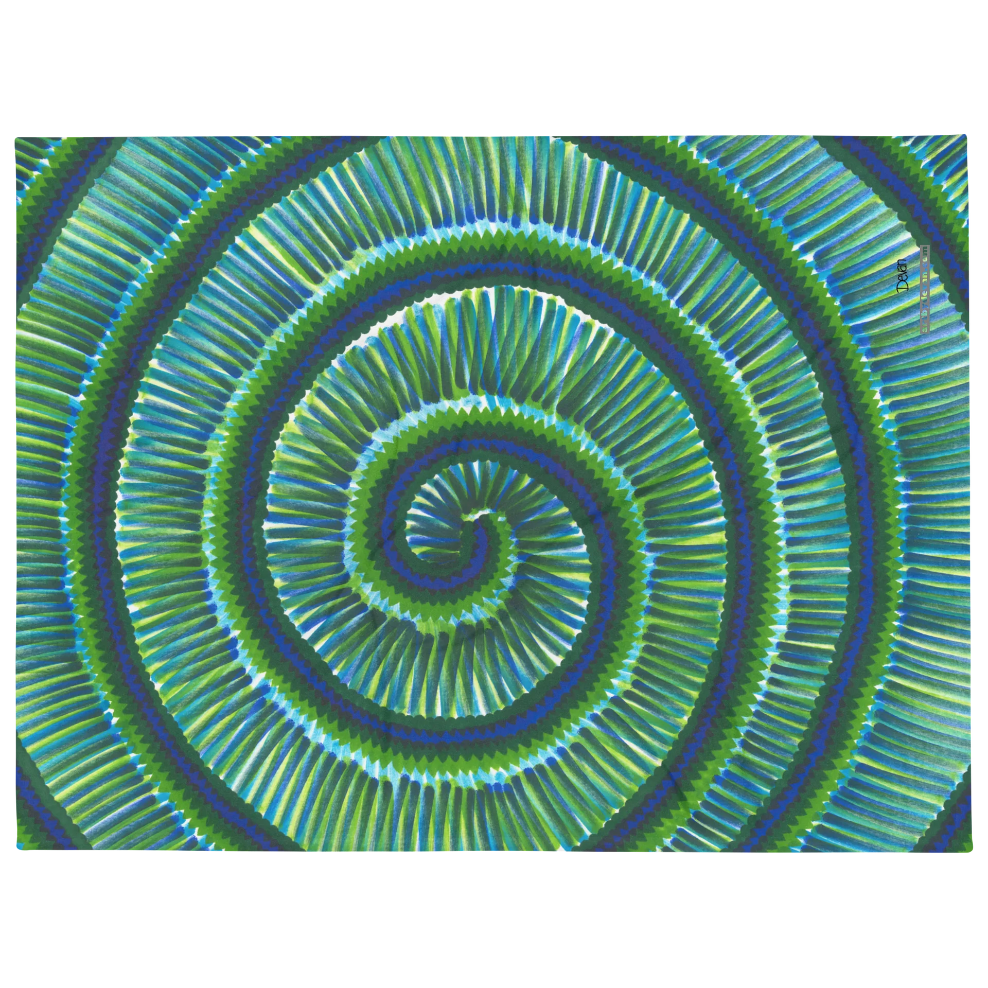 Green SWIRLS Blanket product image (2)