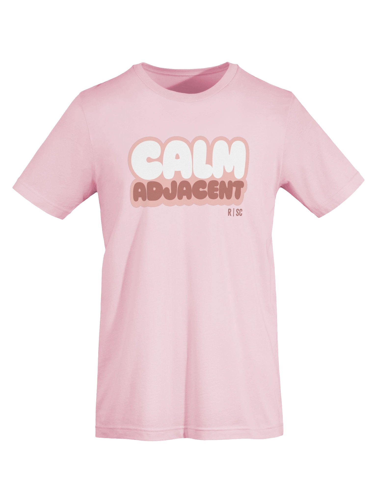 Calm Adjacent T-shirt (Pink) product image (75)