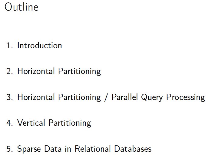Big Data Analytics: Distributed Storage & Partioning of Relational Databases product image (1)
