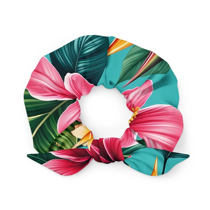 Tropical Hibiscus All-Over Print Scrunchie product image (1)