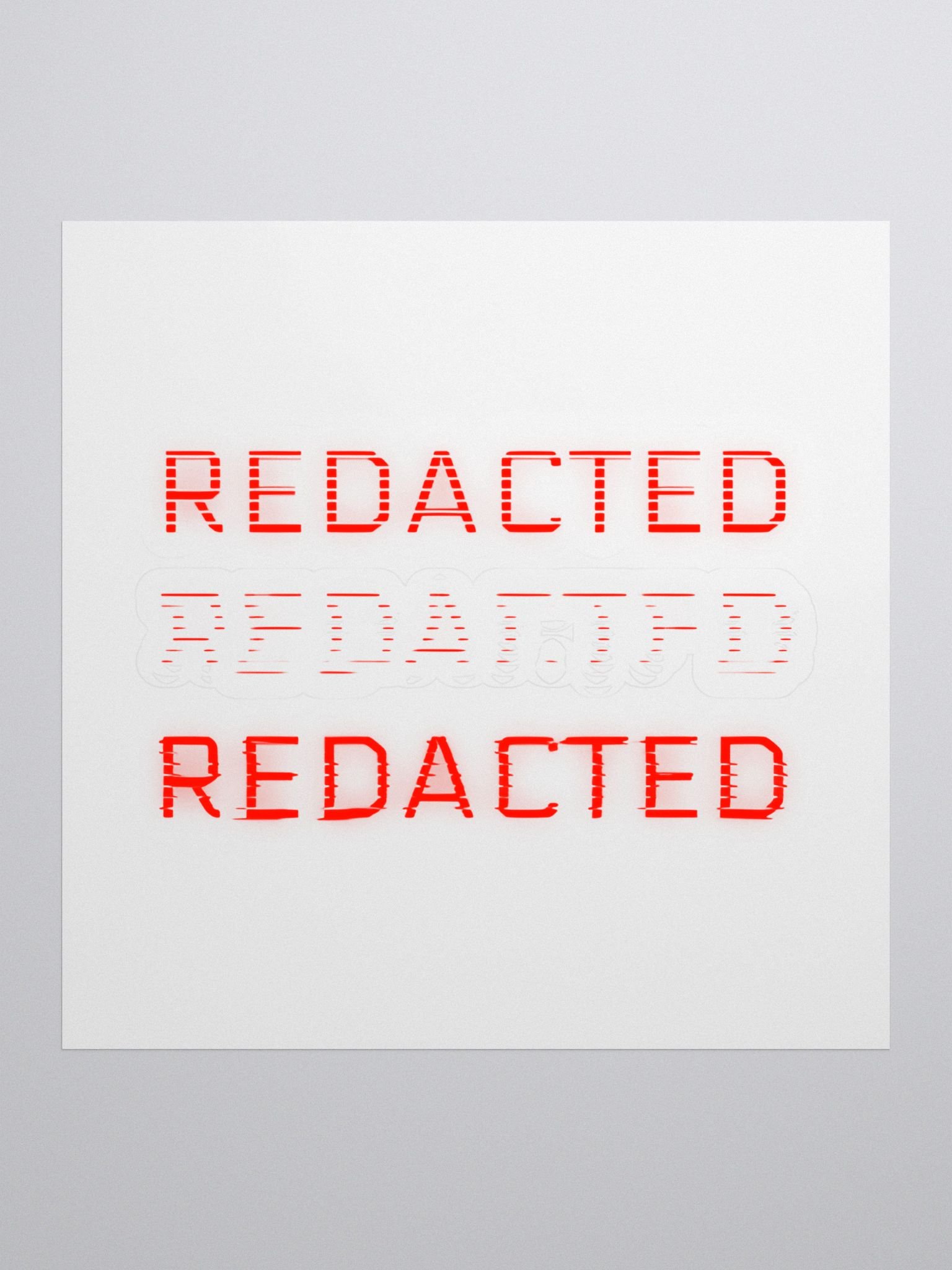 REDACTED Sticker product image (1)