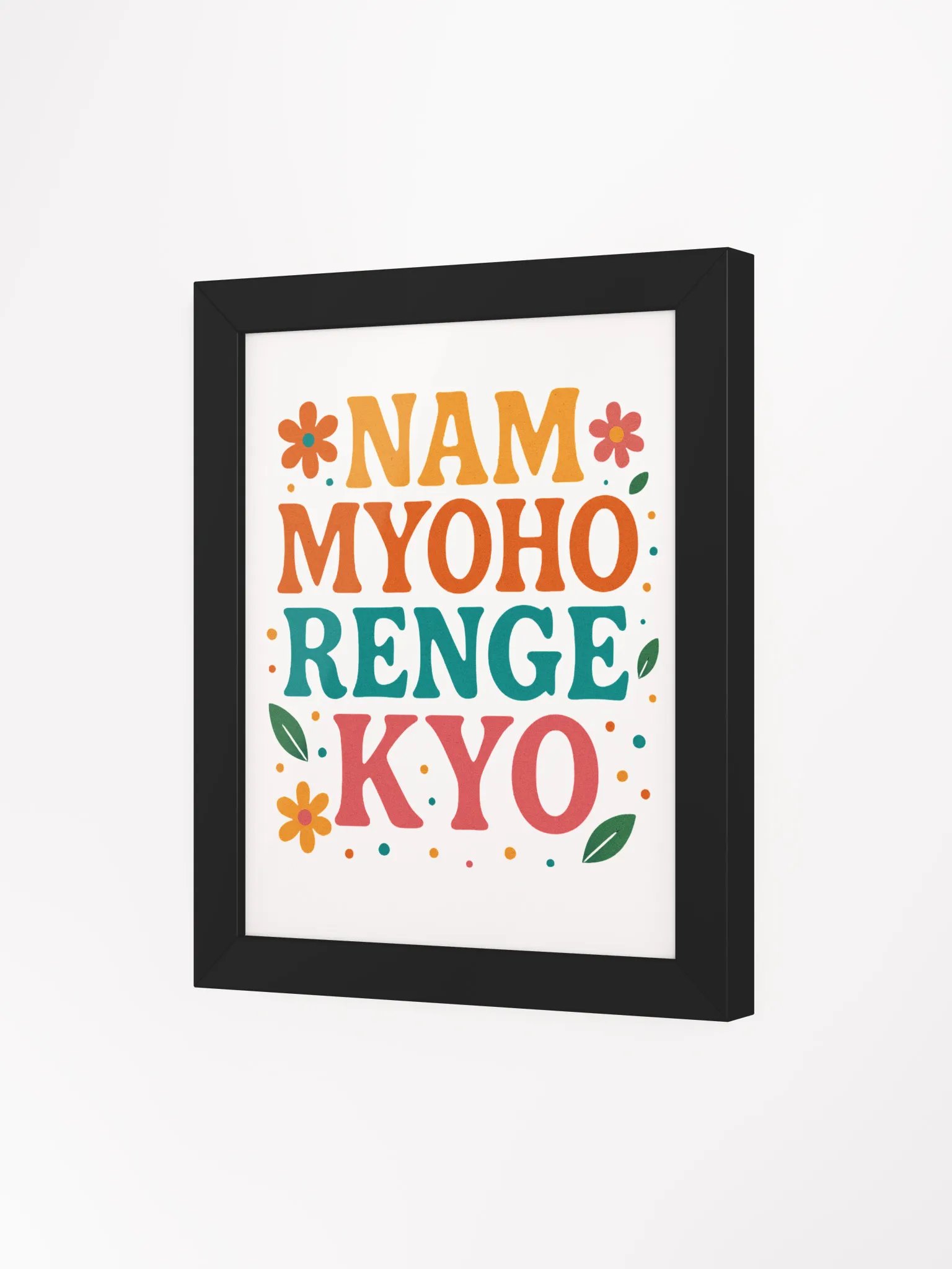 Nam Myoho Renge Kyo Colorful Framed Poster product image (3)