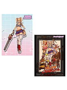 Zombie Hunter Juliet Signed Print + XL Sticker