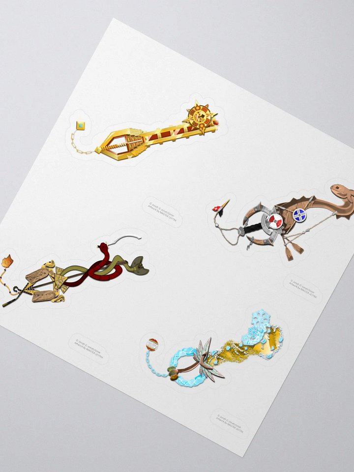 Custom Keyblade Sticker Sheet 3 - Dreamworks Movie Keyblades product image (2)