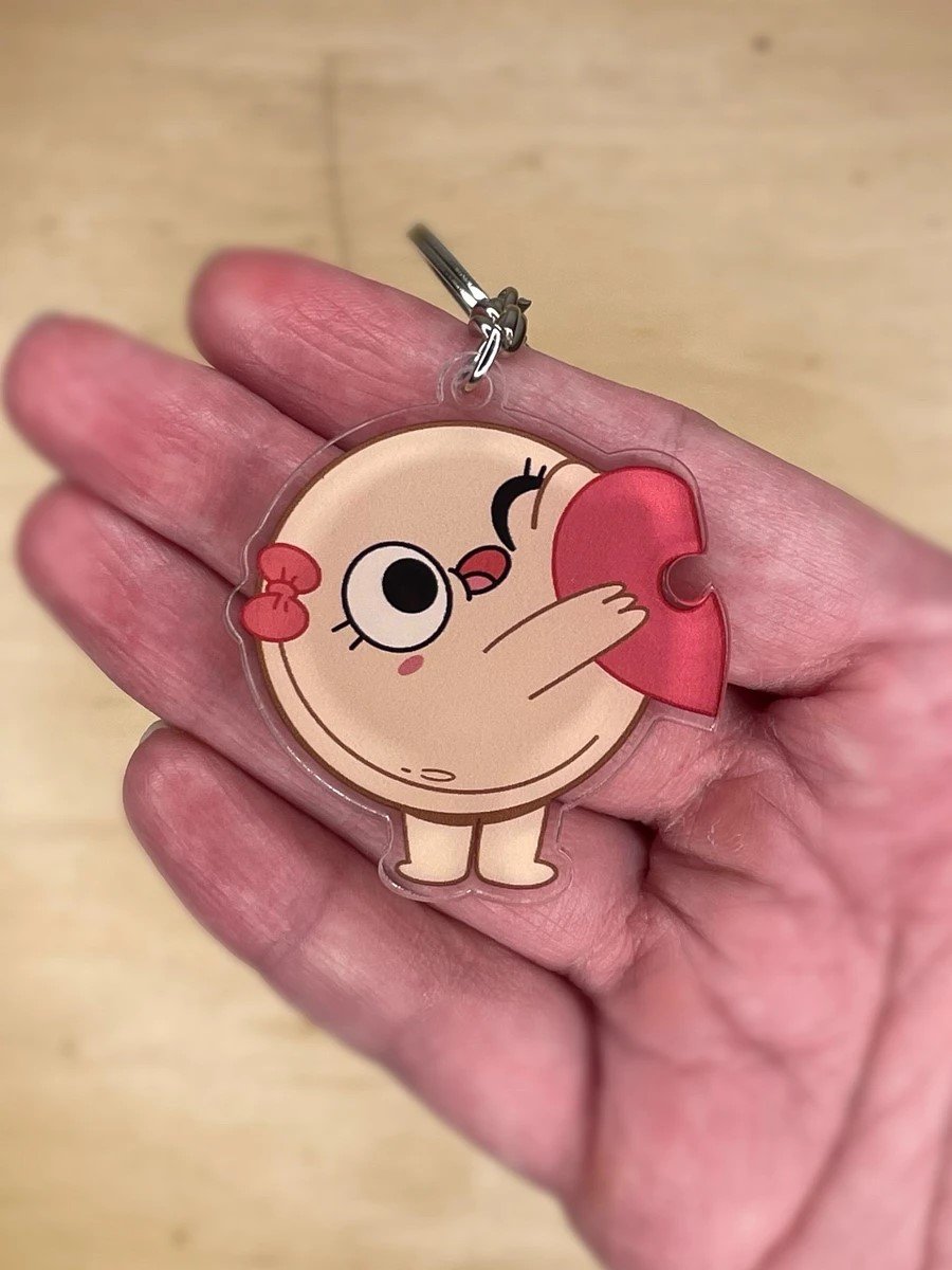 Pancake with Heart | Keychain product image (1)
