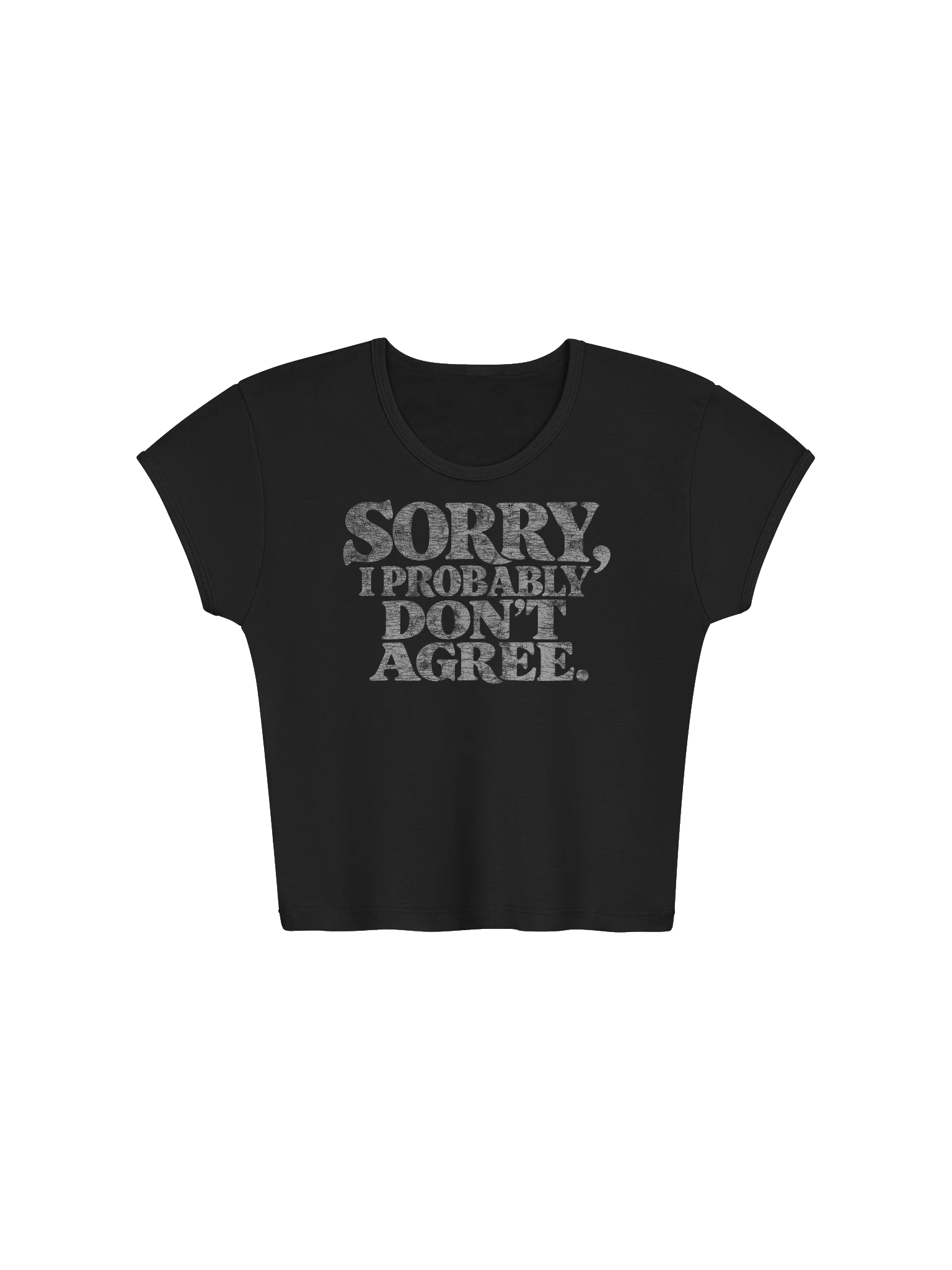 The Respectfully Disagree Baby Tee product image (1)