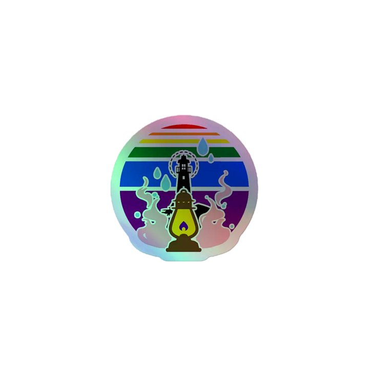 Holo-Pride at the Lighthouse | Kiss-Cut Holo Sticker product image (1)