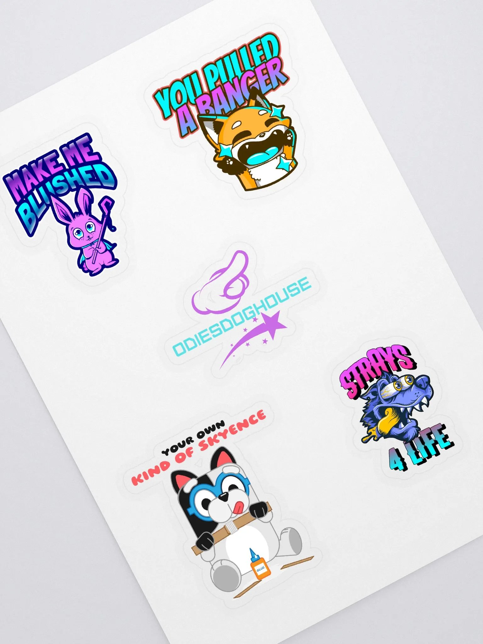 OdiesDoghouse Sticker Sheet #4 product image (1)