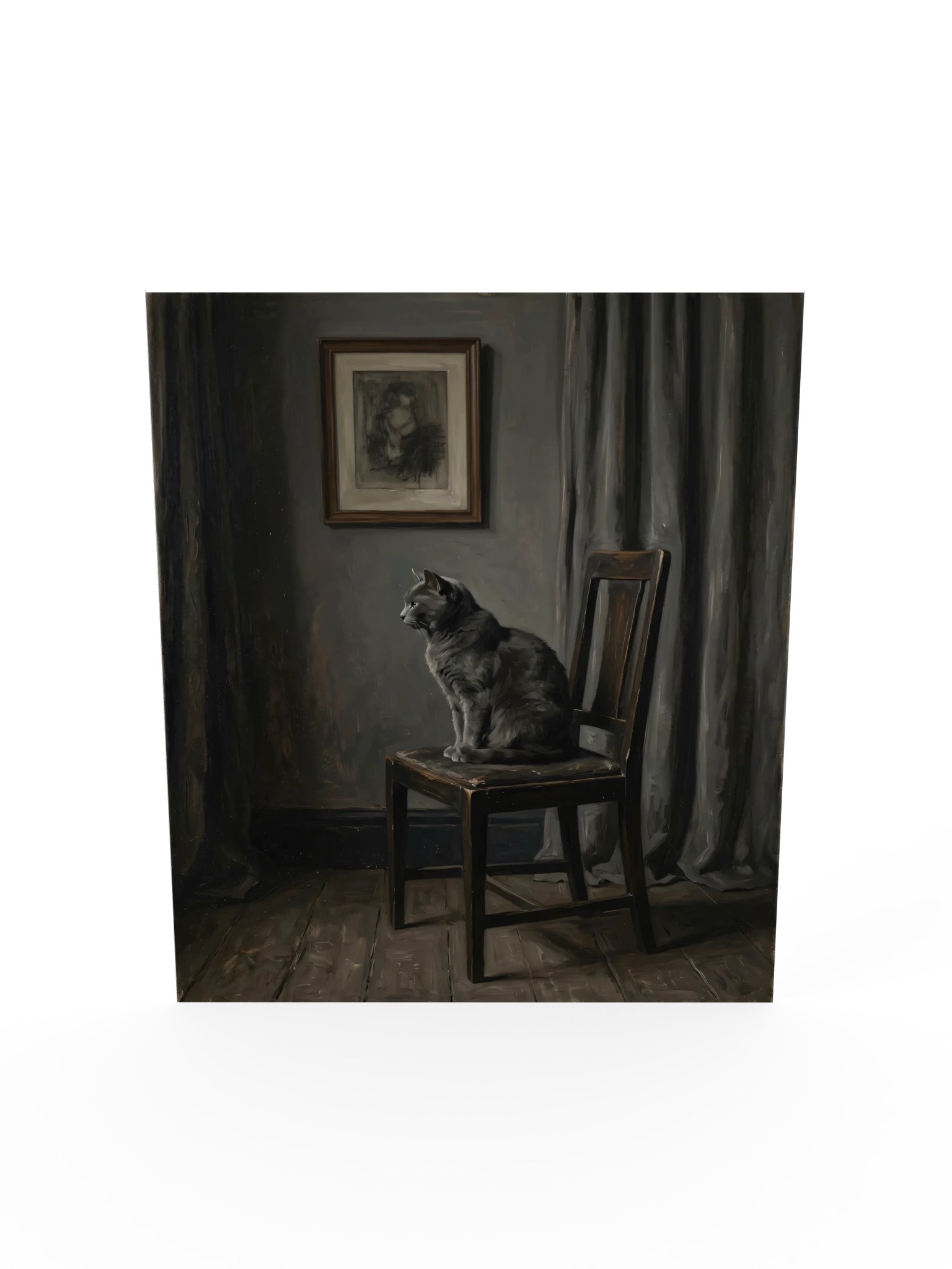 Arrangement in Grey Cat Poster product image (19)
