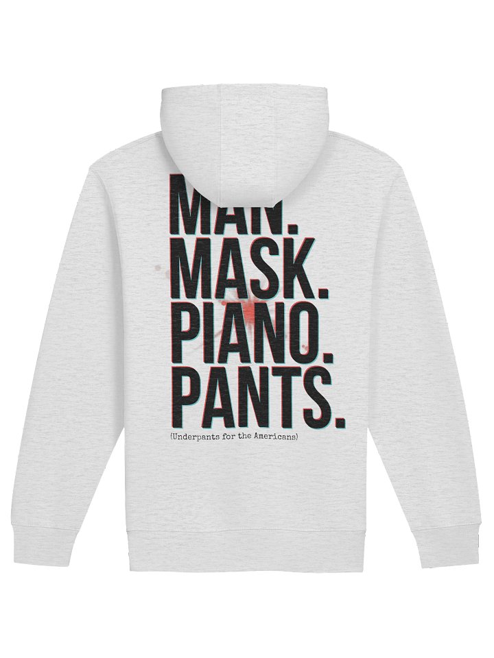 *BRAND NEW* Man. Mask. Piano. Pants. Zip-Up Hoodie (LIGHT COLOURS) product image (2)