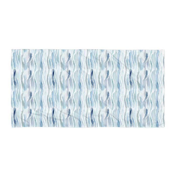 Coastal Waves Plush 30" x 60" Plush Beach Towel product image (1)