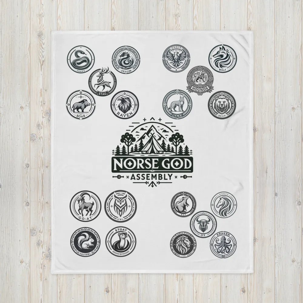 Norse God Assembly Throw Blanket product image (4)