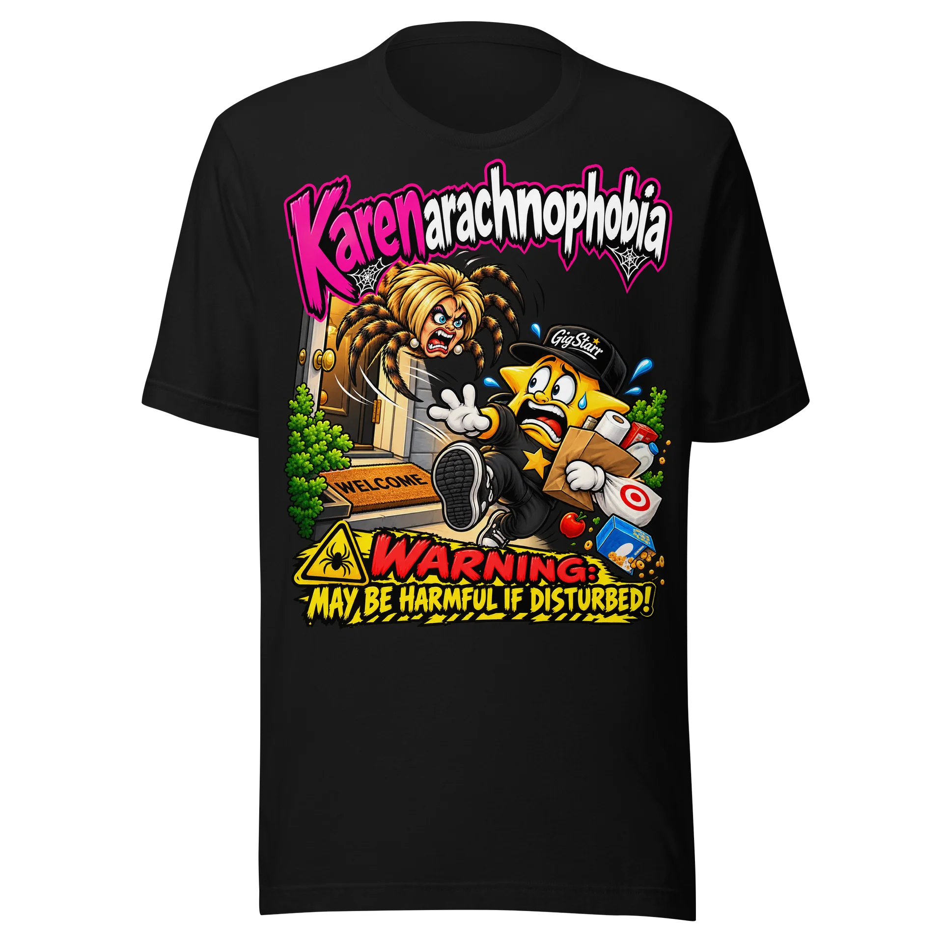🕷️Karenarachnophobia – GigStarr Fears T-Shirt product image (1)