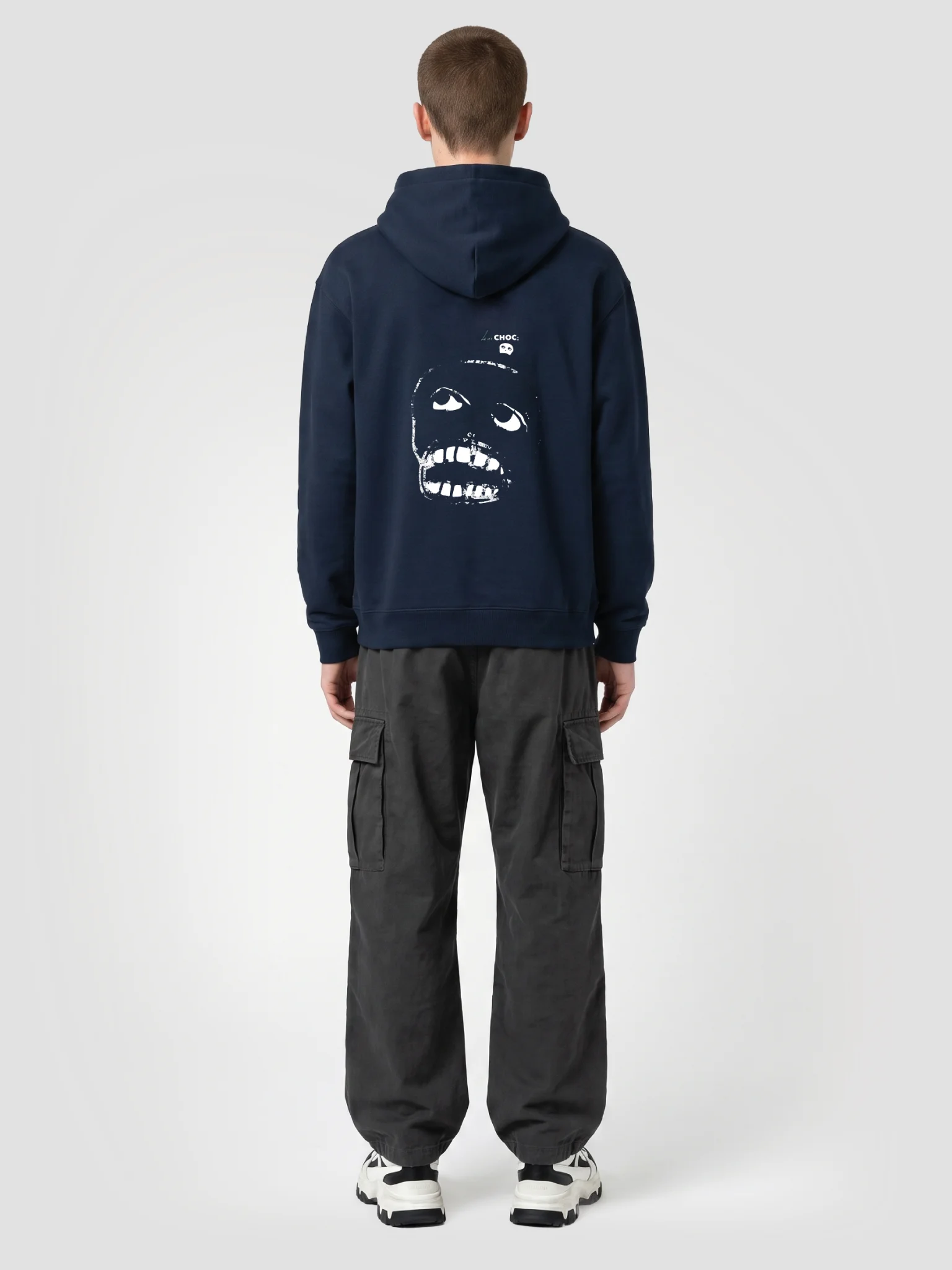 Mascot Organic Hoodie Embroidered Identity Black/Navy product image (4)