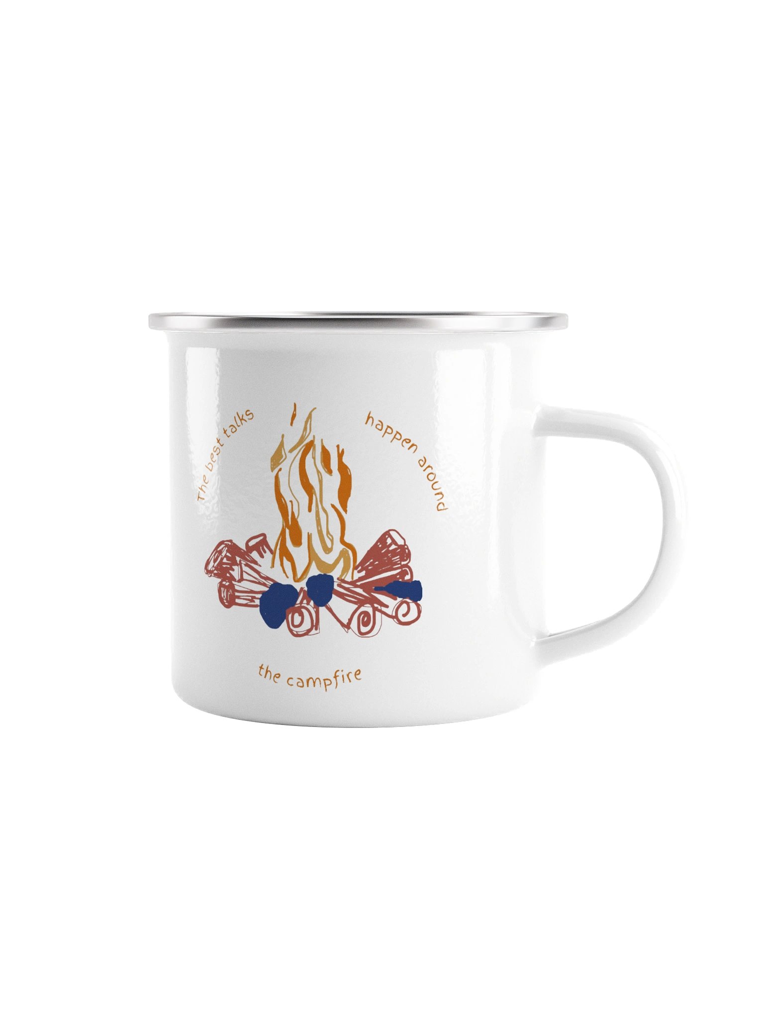 I'd Rather Be Camping! Enamel Mug product image (4)